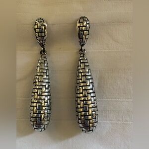 Brighton Talana Basketweave Post Drop Earrings Retired
